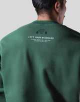 LÝFT × Power House Gym Lion Crewneck Sweat - Green