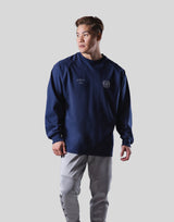 Emblem Raglan Long T-Shirt - Navy