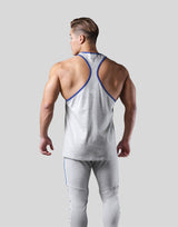 Piping Training Tanktop - Grey/Blue