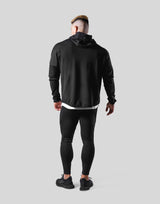 2Way Stretch Utility Pullover Hoodie 2 - Black