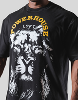 LÝFT × Power House Gym Lion Big T-Shirt - Black