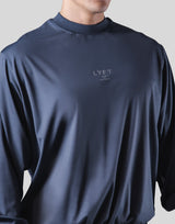 2Way Stretch Pullover Tops - Navy