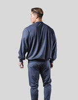 2Way Stretch Pullover Tops - Navy