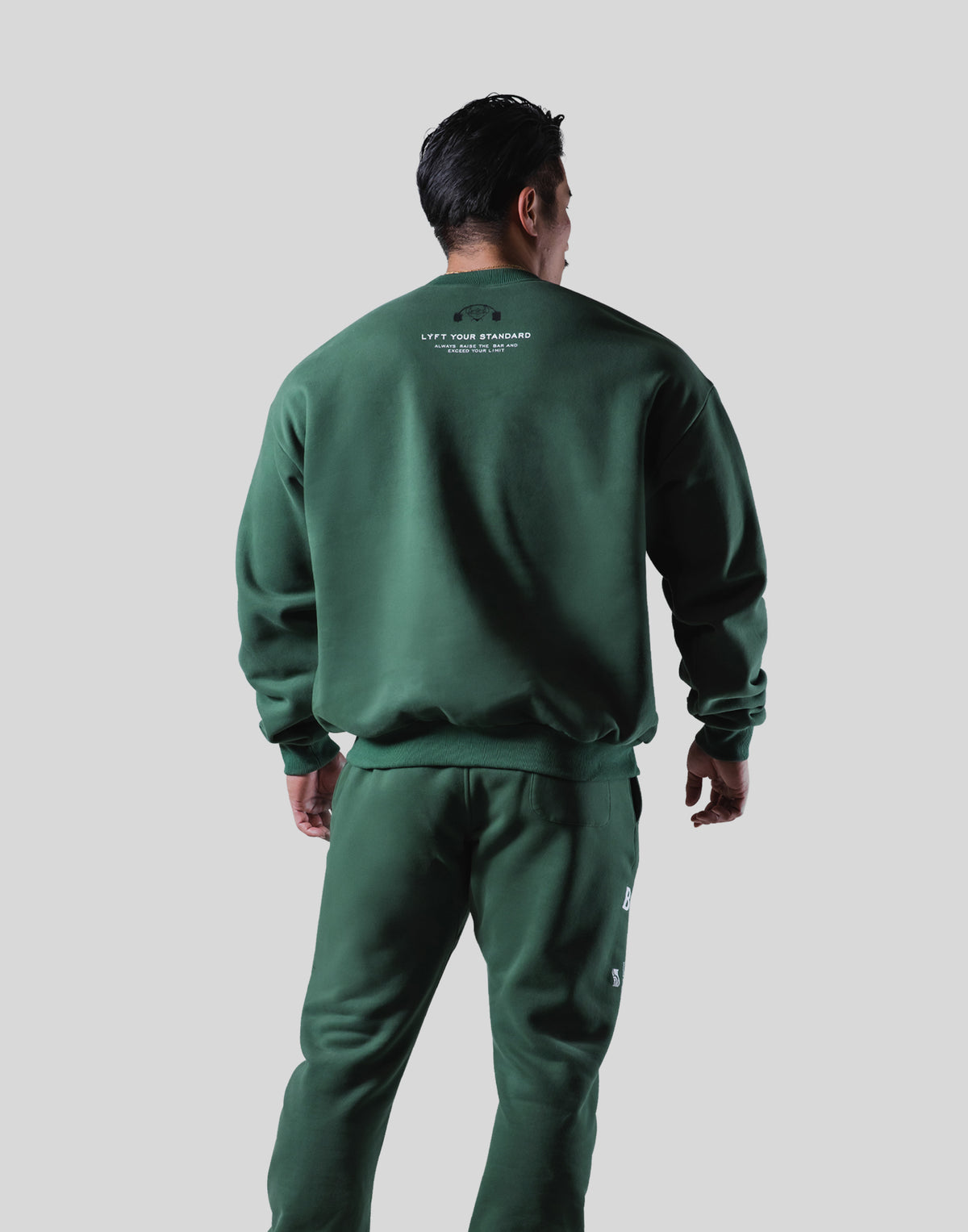 LÝFT × Power House Gym Lion Crewneck Sweat - Green