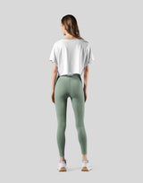 Loose Fit Stretch Message T-Shirt - White