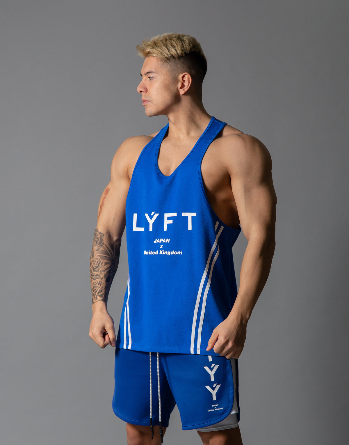 LÝFT 2 Line Training Tanktop - Blue