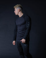 ÝÝÝÝ Combi Mesh Training Long sleeve - Black x Black