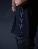 ÝÝÝÝ Big Size T-Shirt - Black x Black