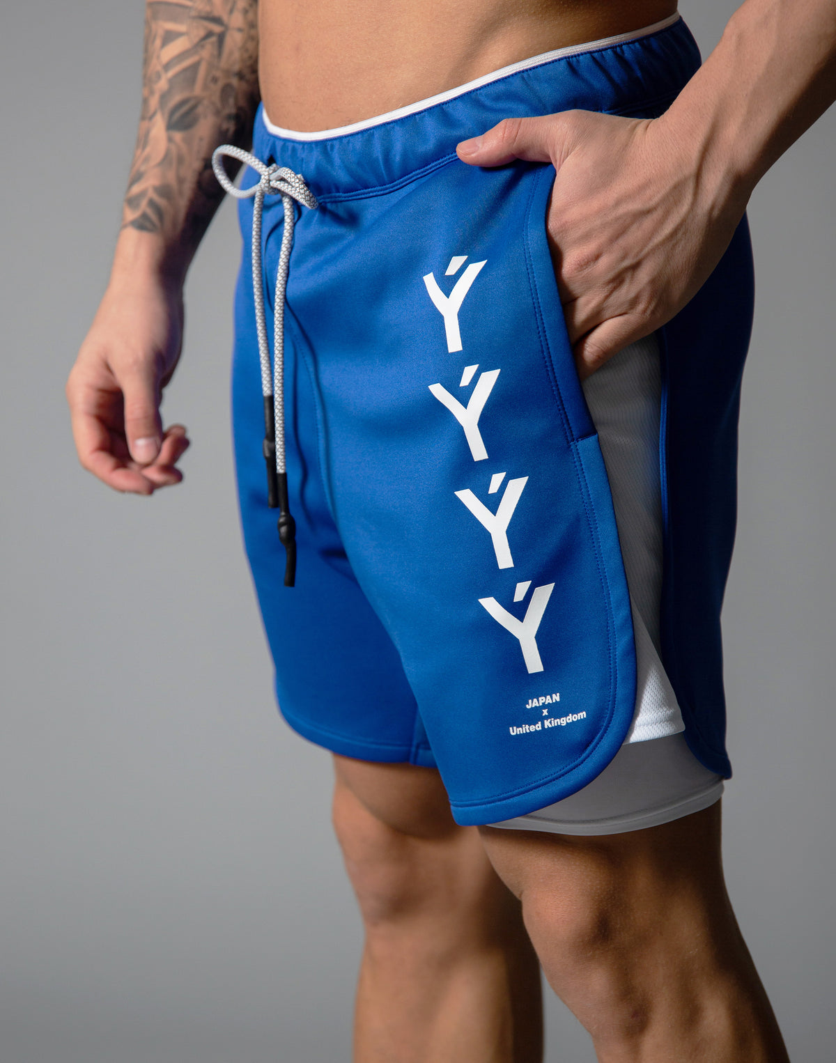 LÝFT Strong Shorts with leggings - Blue