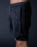 LÝFT Strong Shorts with leggings - Black x Black