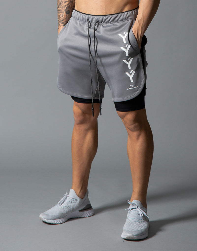 LÝFT Strong Shorts with leggings - Grey