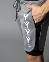 LÝFT Strong Shorts with leggings - Grey