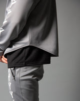 Ý Training Layered crew neck - Grey