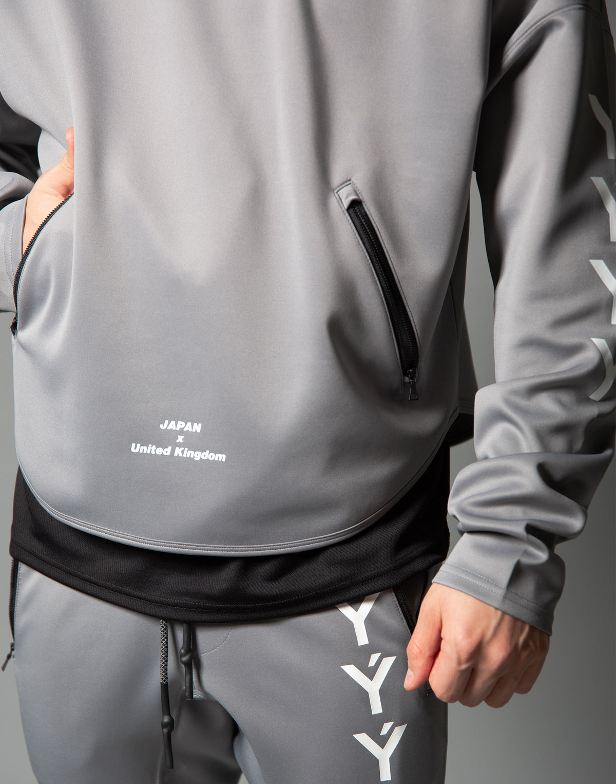 Ý Training Layered crew neck - Grey