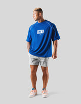 Box Logo Raglan Big T-Shirt - Blue