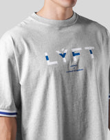 Stripe logo Big T-Shirt - Grey