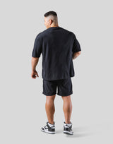 Script Logo Pile Big T-Shirt - Black