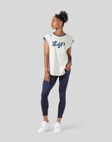 Old Logo Loose Fit Sleeve Less Shirt - Ivory