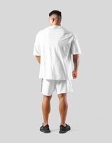 Wide Separate Big T-Shirt - White