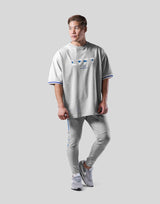 Stripe logo Big T-Shirt - Grey