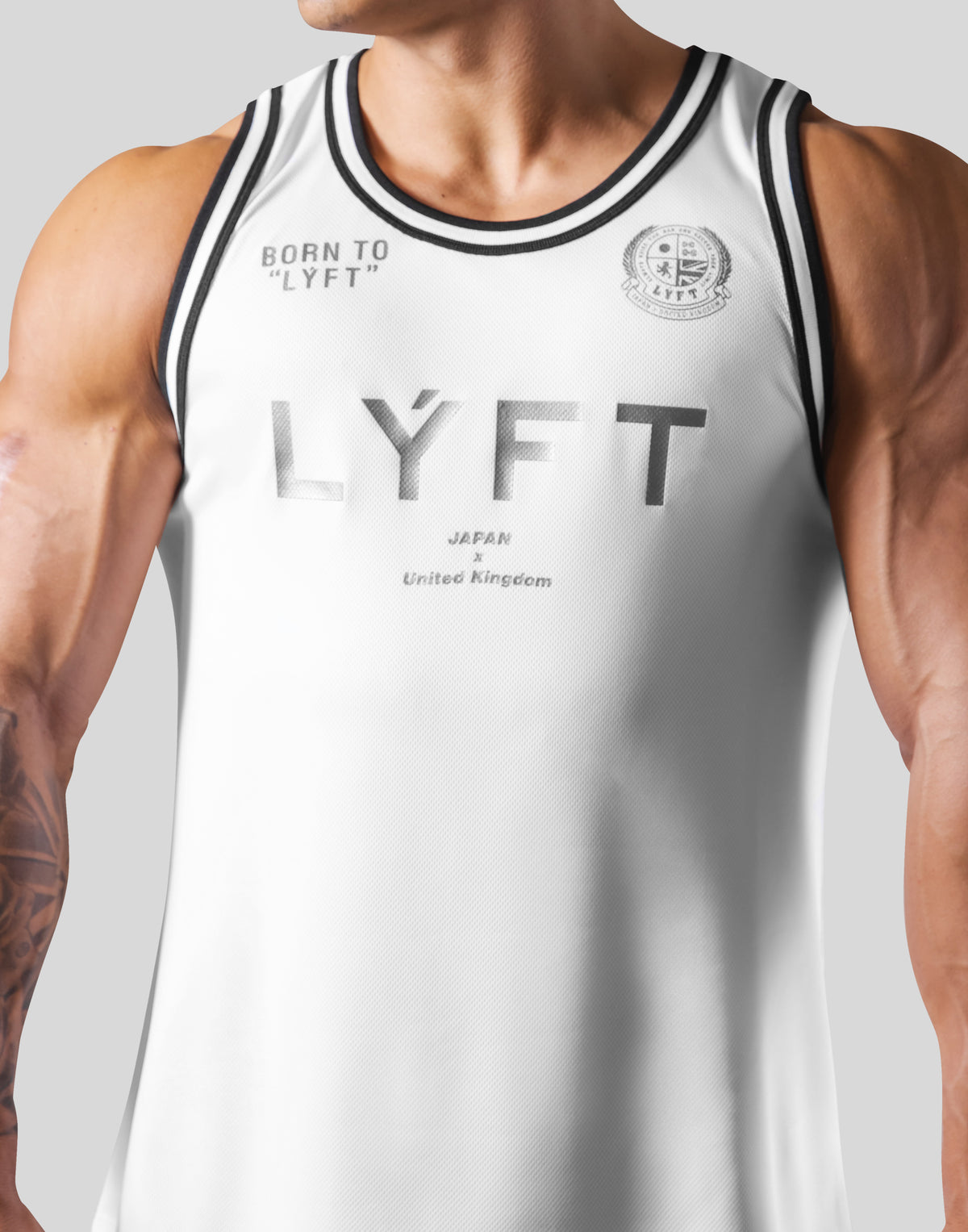 LÝFT Mesh Basketball Tanktop - White