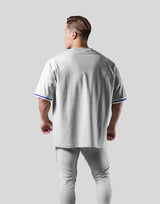 Stripe logo Big T-Shirt - Grey