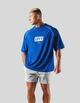 Box Logo Raglan Big T-Shirt - Blue