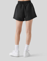 Flare Sweat Shorts - Black