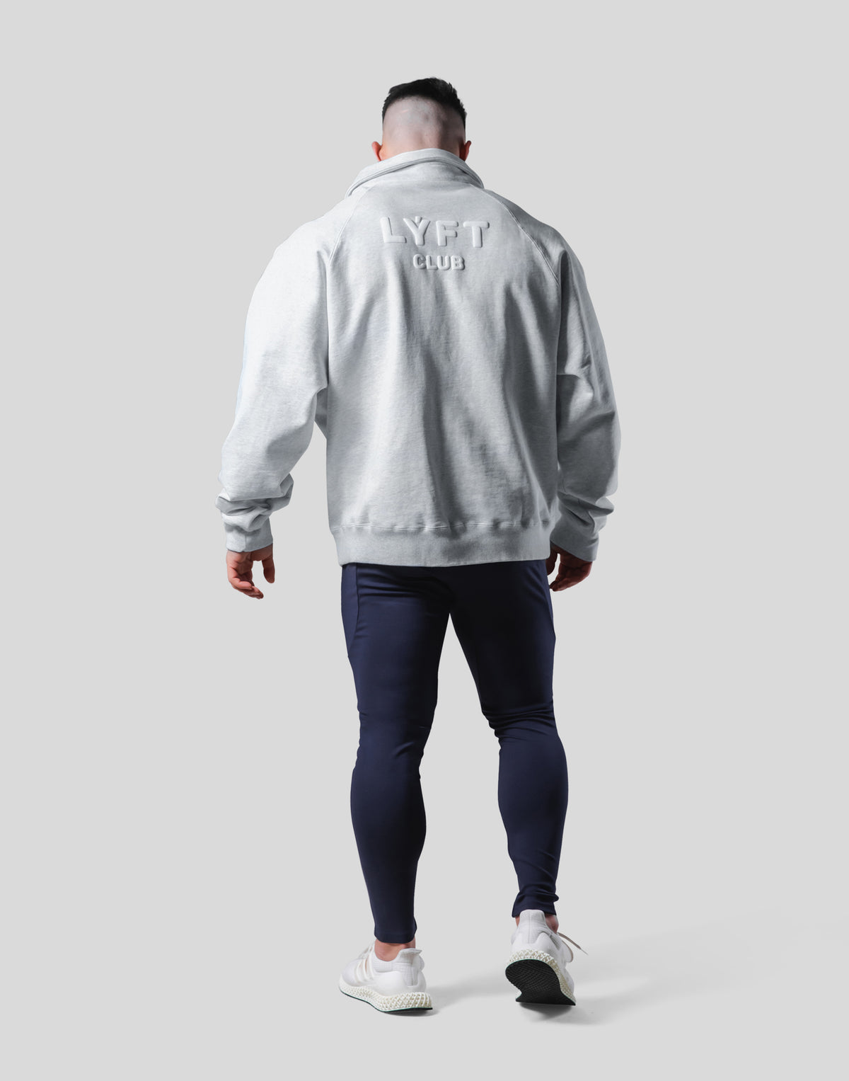 LÝFT Club Sweat Polo Shirt - Grey