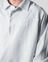 LÝFT Club Sweat Polo Shirt - Grey