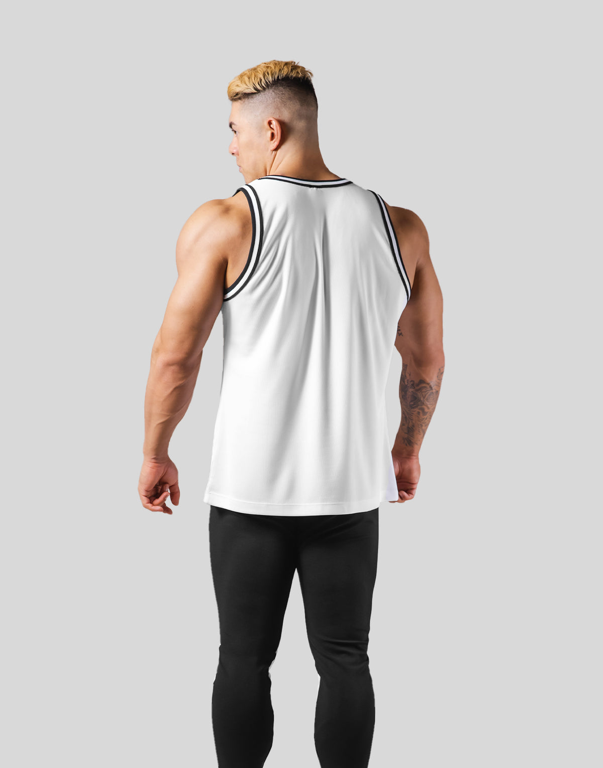 LÝFT Mesh Basketball Tanktop - White
