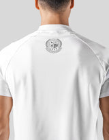 Half Zip Stretch T-Shirt 2 - White