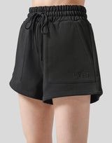Flare Sweat Shorts - Black