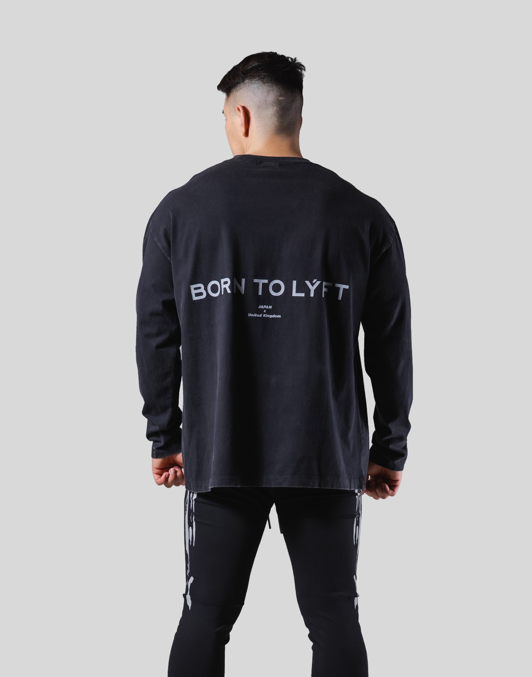 Back Message Vintage Long T-Shirt - Black – LÝFT
