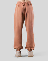 Woven Label Relax Sweat Pants - Coral