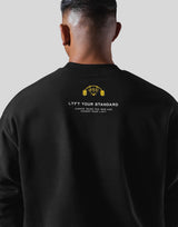 LÝFT × Power House Gym Lion Crewneck Sweat - Black