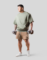 Y Wappen Sweat Shorts - Beige