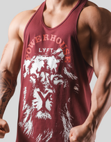 LÝFT × Power House Gym Lion Training Tanktop - Red