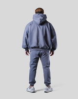 Old English Extra Wide Pullover Hoodie - Navy