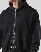 Lion Ring ZipUp Hoodie - Vintage Black