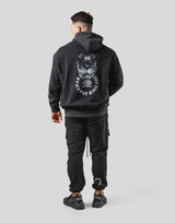 Lion Ring ZipUp Hoodie - Vintage Black