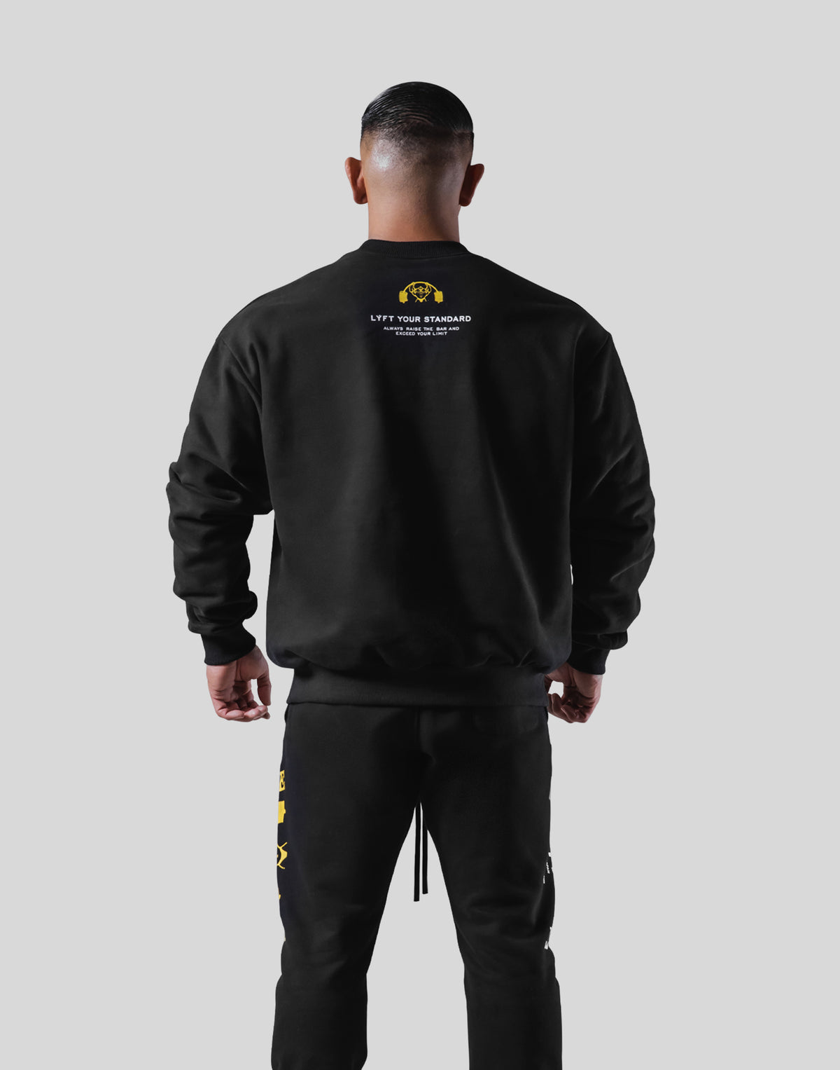 LÝFT × Power House Gym Lion Crewneck Sweat - Black