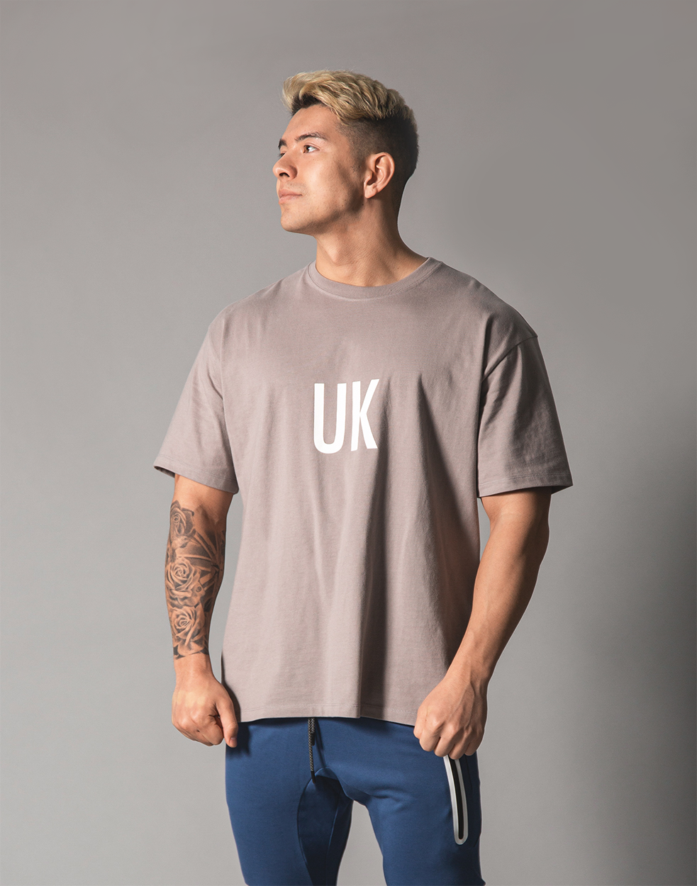 UK x JP Big T-shirt - Grey – LÝFT