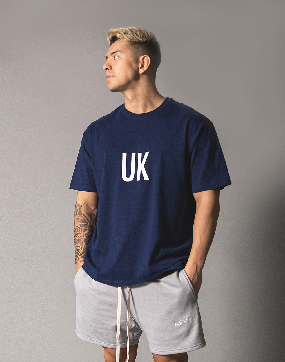 UK x JP Big T-shirt - Navy – LÝFT