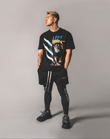 LÝFT Graphic Printed LION T-Shirt - Black