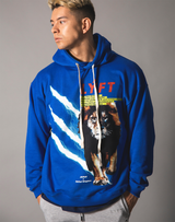 LÝFT Graphic Printed LION Pullover - Blue