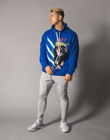 LÝFT Graphic Printed LION Pullover - Blue