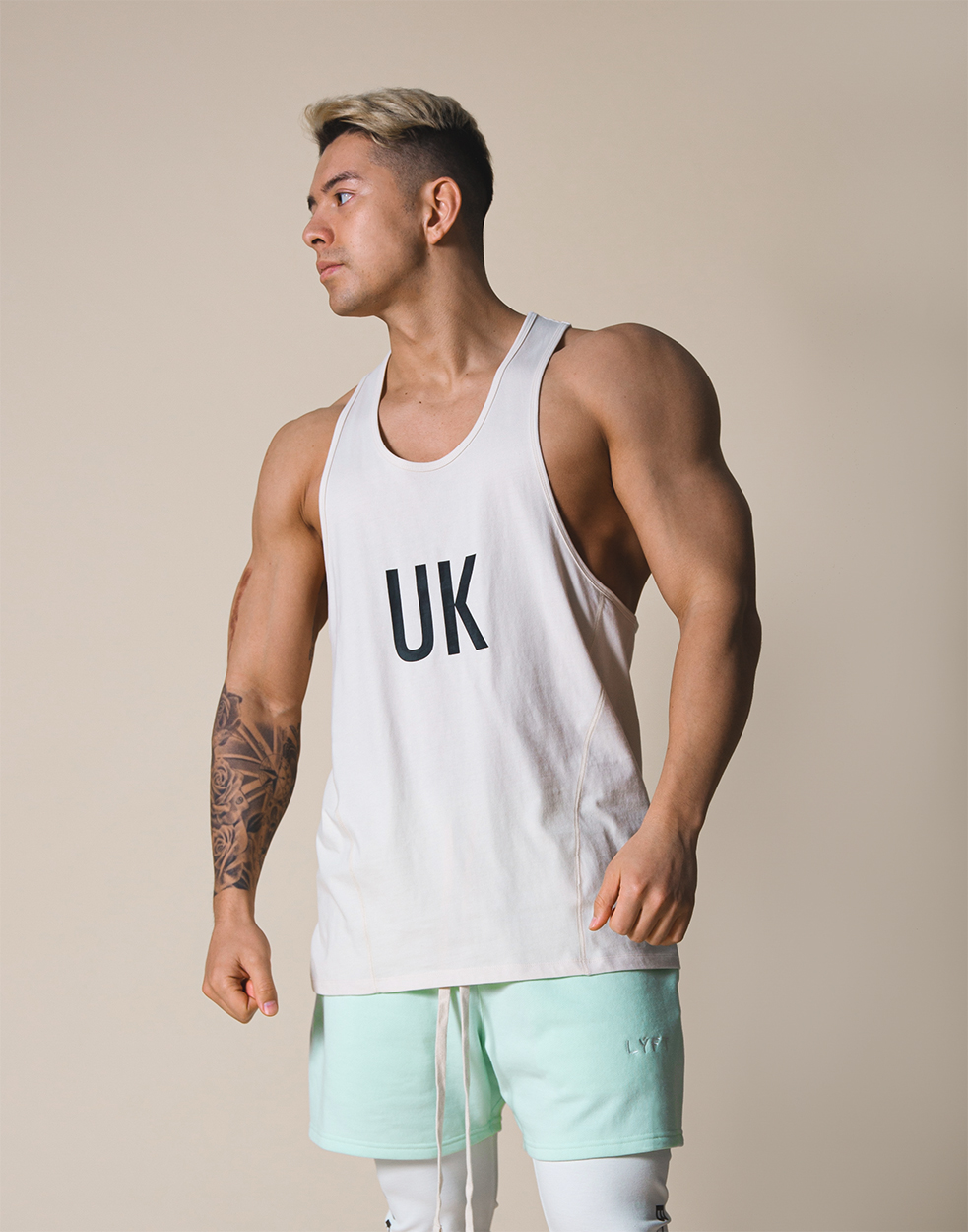 UK x JP Training Tanktop - Off White – LÝFT