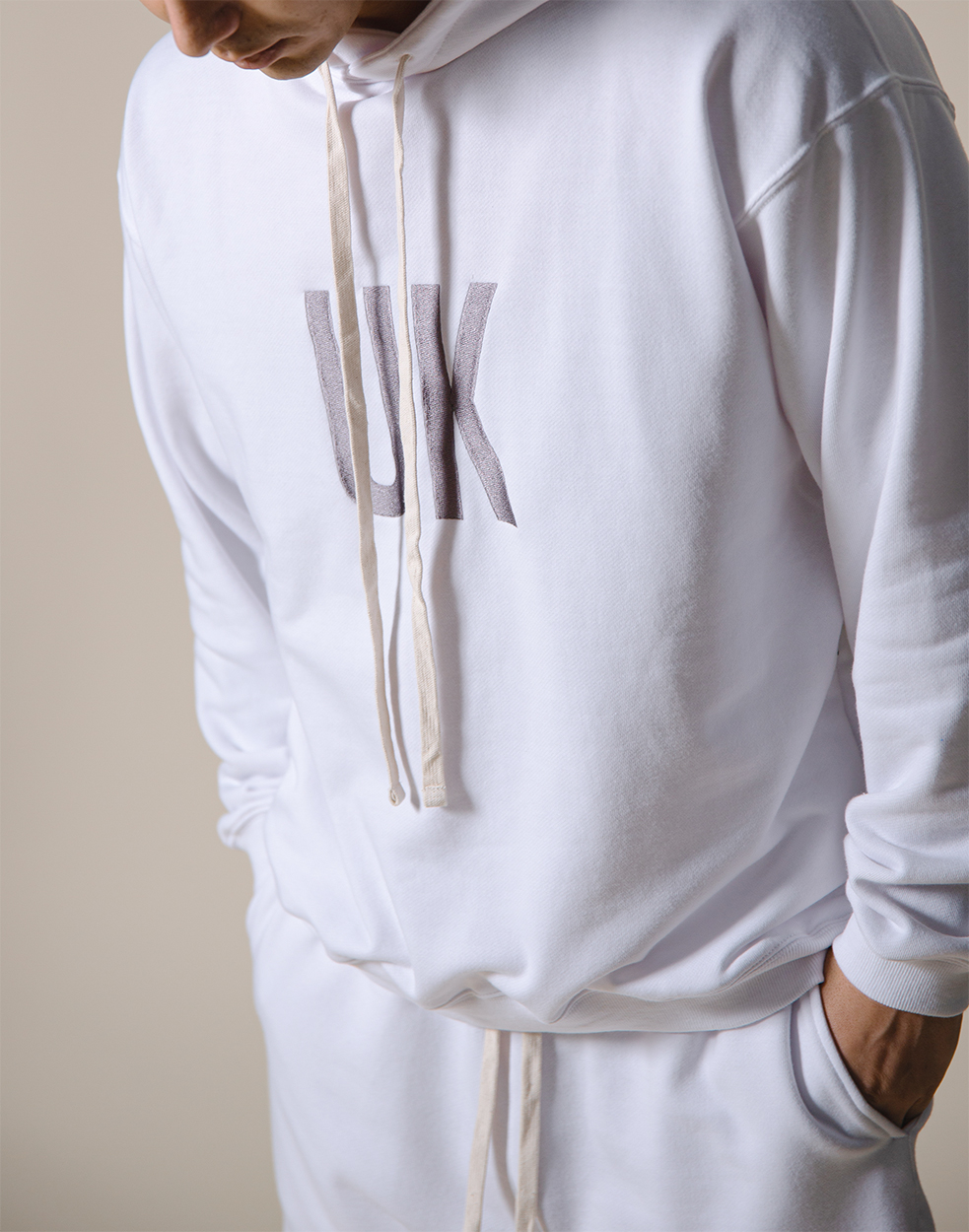 UK x JP Sweat Pullover - White