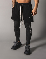 LÝFT Logo Sweat Shorts - Black